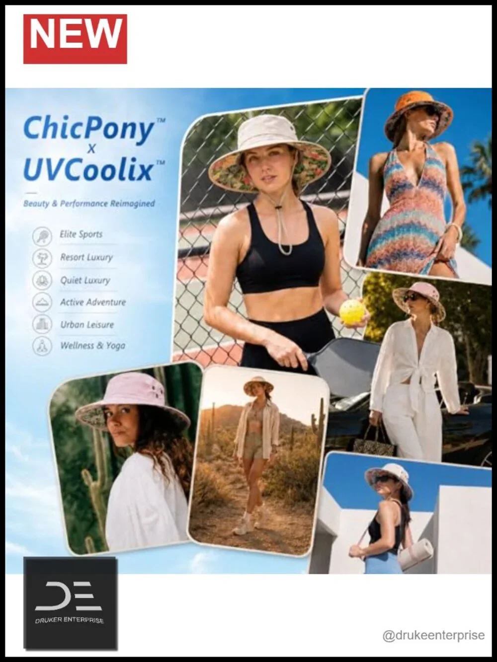 Women's Bucket Sun Hat UPF 50+ Cooling Ponytail Port Quick Dry Nylon